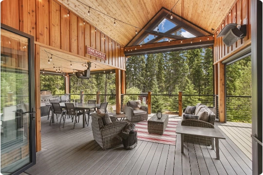 Beautiful covered deck Beautiful covered deck